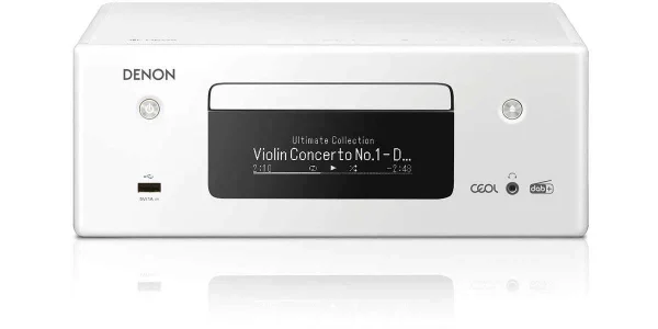 magasin en ligne france Chaînes Compactes Denon Rcd-n11dab Blanc 1