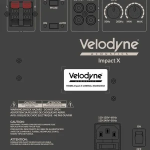 marque pas cher Caissons De Basses Velodyne Impact X 10 Noir 12