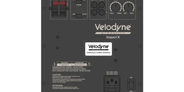 marque pas cher Caissons De Basses Velodyne Impact X 10 Noir 4